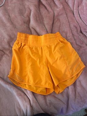 lululemon athletica Bright Orange Women's Athletic Shorts